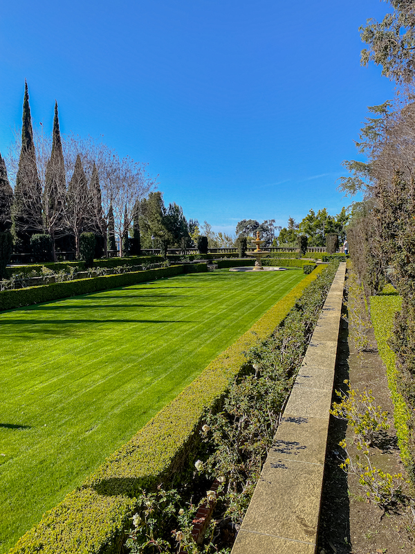 Grünanlage in der Greystone Mansion