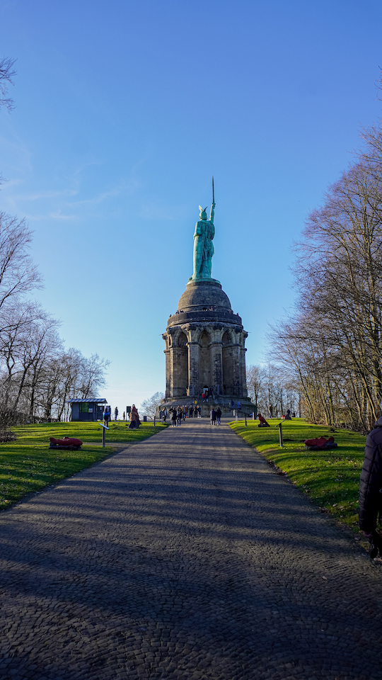 Rückansicht des Hermannsdenkmals