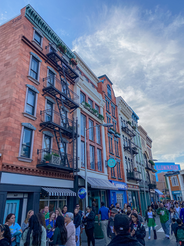 Häuserfassade in den Universal Studios