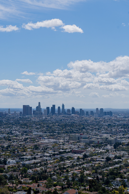 Blick auf Downtown Los Angeles