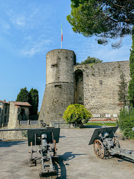 Turm des Rocca di Bergamo