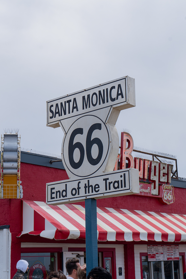 Endpunkt der Route 66 am Santa Monica Pier