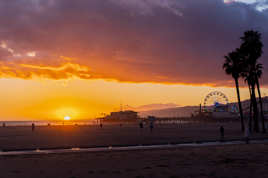 Sonnenuntergang in Santa Monica
