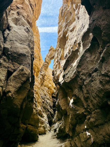 Slot Canyon Trail in der Anza Borrego Wüste