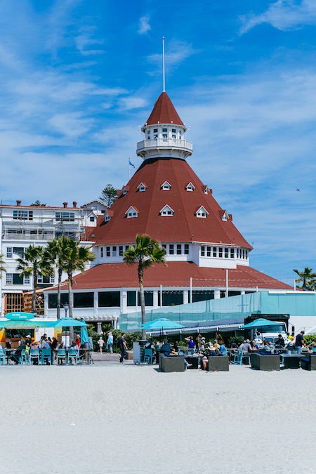 Blick auf das Hotel del Coronado