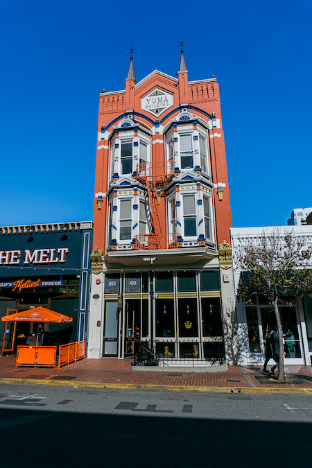 Historisches Gebäude im Gaslamp Quarter