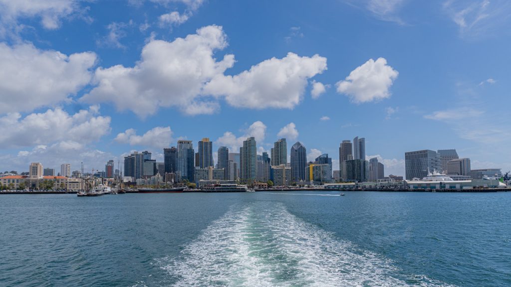 Blick auf die Skyline von San Diego