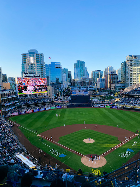 Der Petco Park während eines MLB-Spiels