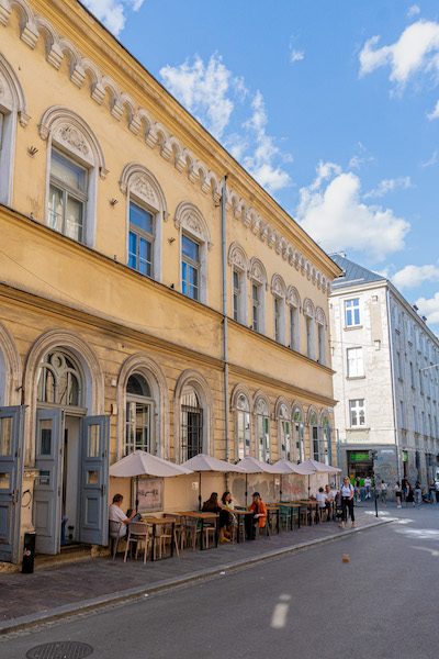 Häuserfassade in Kazimierz
