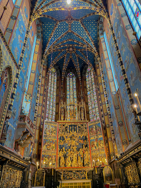Der Altar in der Marienkirche Krakau