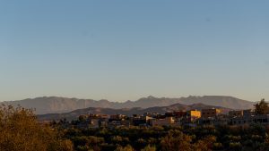 Blick auf das Atlasgebirge südlich von Marrakesch