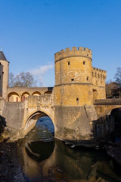 Blick auf das Porte des Allemands in Metz