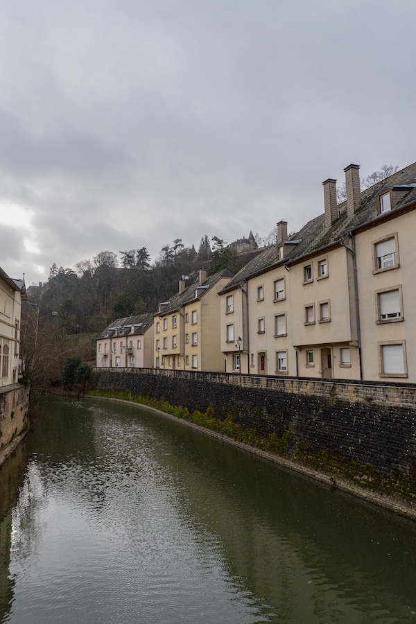 Häuserreihe in Pfaffenthal an der Alzette