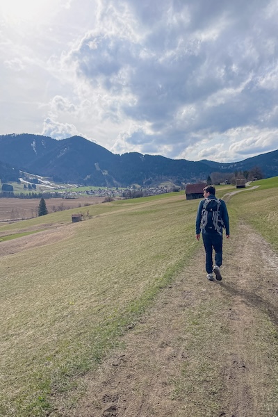 Der Altherrenweg in Richtung Unterammergau