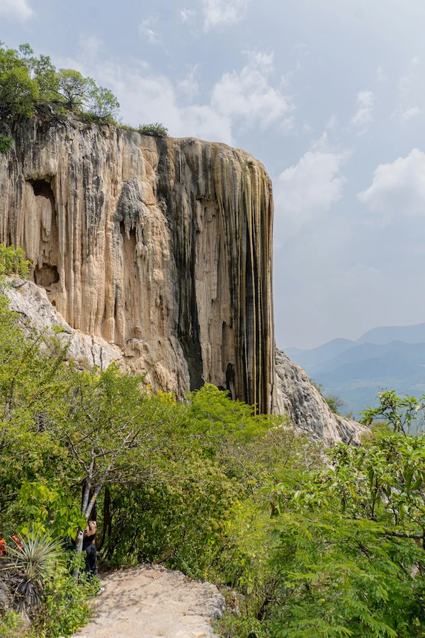 Versteinerter Wasserfall in Hierve el Agua