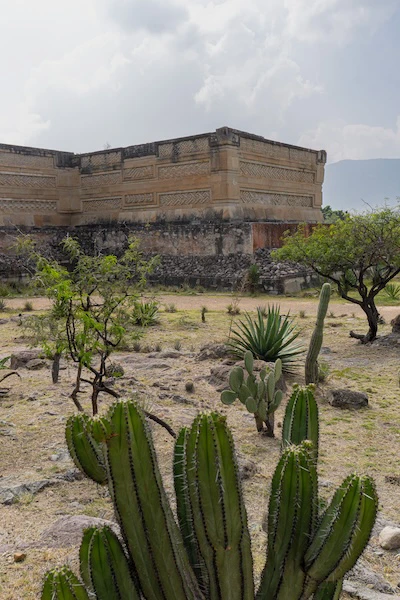 Gebäudefassade in Mitla