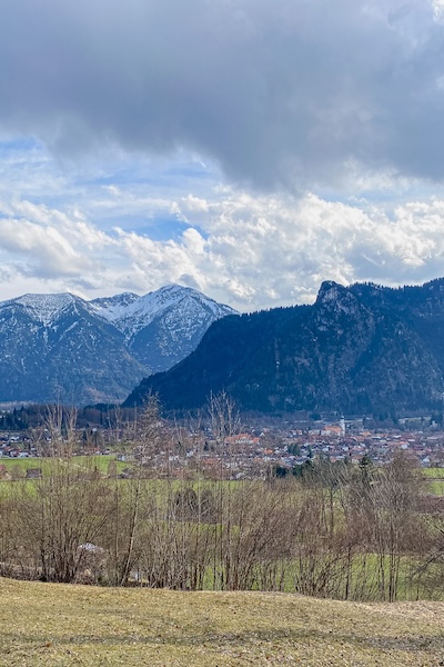 Blick auf Oberammergau vom Altherrenweg