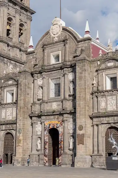 Eingang der Kathedrale von Puebla